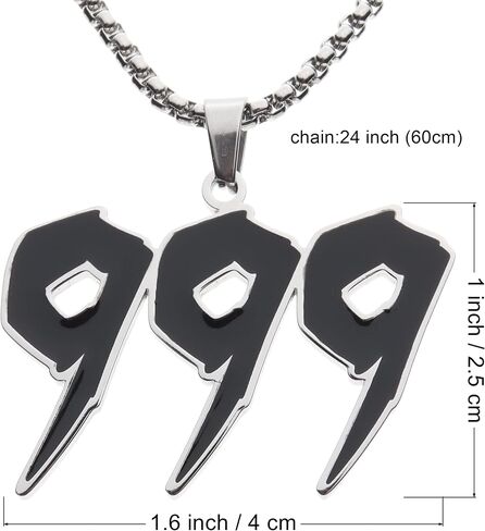 Rd Hip Hop Rapper Pendant Chain Necklace (JWD) in Saudi Arabia