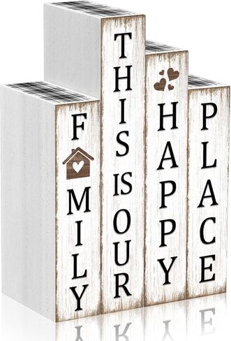 Xuhal 4 Pcs 4th of July Decorations, Americana Rustic Patriotic Decor 250th Anniversary Farmhouse Wooden Decoration Red White Blue Vintage Books for Memorial Day Home Table Tiered Tray Summer Tabletop in Saudi Arabia