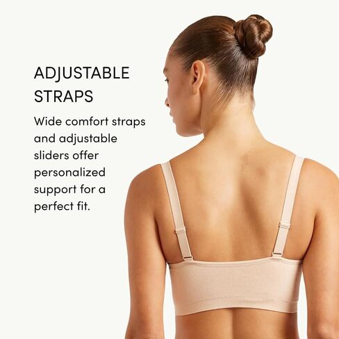 Boody - Full Bust Wireless Bra - Seamless Bra - Adjustable Straps - Medium Support - Bamboo Viscose -Perfect for Up to F Cups in Saudi Arabia