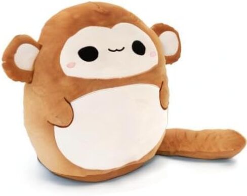 Snuggaboos Jumbo 17 Inch Mia The Monkey Plush Squish Pillow Original: Super Soft Cute Stuffed Animal Toy with Extra Long Tail - Perfect Plushie Gift for Kids, Adults and Baby in Saudi Arabia