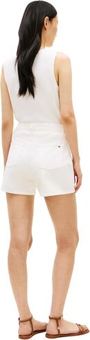 Tommy Hilfiger Women's High Rise Denim Shorts with Stretch and Pockets in Kuwait
