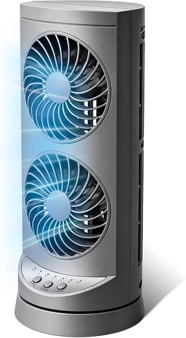 KopBeau Tower Fan for Bedroom, 42 Inch Oscillating Cooling Fans with Remote, Quiet Bladeless Floor Powerful Fan, 3 Modes, Buit-in 7Hrs Timer and LED Display, Standing Fans for Home Office, Black in Saudi Arabia