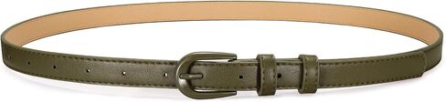 JASGOOD Women Skinny Belt for Jeans Thin Waist Belt with Pin Buckle 0.7" Width Ladies Leather Belt for Pants Dresses in Saudi Arabia