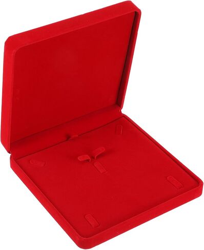 4-Pack Velvet Jewelry Set Box – Red Jewelry Display Case for Earrings, Necklace, Bracelet & Ring | Luxury Travel Gift Storage for Mother’s Day, Wedding, Anniversary (Only Box, Jewelries Not Included) in Saudi Arabia
