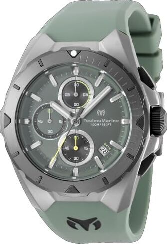 TechnoMarine Ocean Men 41.30mm Stainless Steel Grey Olive Green dial VD57 Quartz in Kuwait