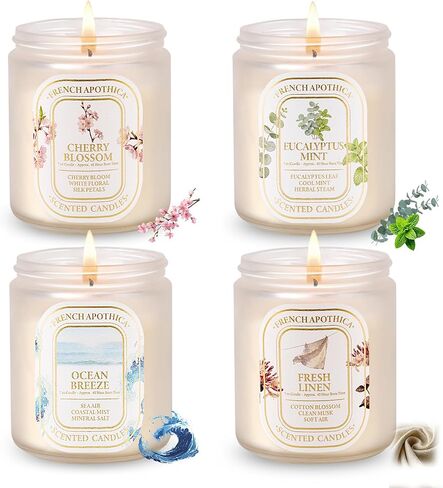YINUO LIGHT 6 Pack Scented Candles Gift Set, 42 oz Soy Wax Glass Jar Candles for Home, Up to 300 Hour Burn, Aromatherapy Candle Set, Birthday Housewarming Gifts for Women Mom in Saudi Arabia
