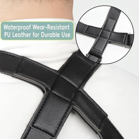 Premium Leather Crossbody Bag, Double Strap Armpit Bag for Men, Anti-Theft Hidden Adjustable Chest Holster for Men in Saudi Arabia