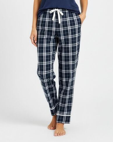 boxercraft Navy Silver Plaid Youth Wide Cuff Flannel Pant-Yxl in Saudi Arabia