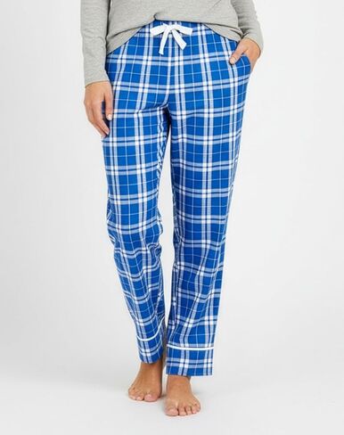 boxercraft Royal Silver Plaid Youth Wide Cuff Flannel Pant-Ys in Saudi Arabia
