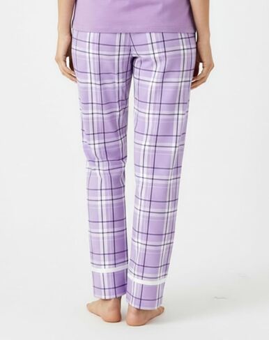 boxercraft Lavendar Carnegie Plaid Youth Wide Cuff Flannel Pant-Ym in Saudi Arabia