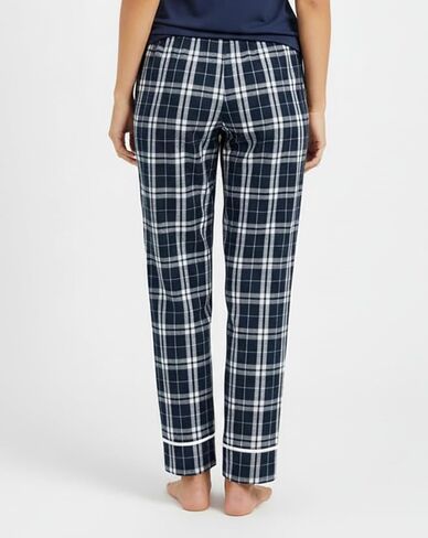 boxercraft Navy Silver Plaid Youth Wide Cuff Flannel Pant-Ym in Saudi Arabia