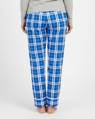 boxercraft Royal Silver Plaid Youth Wide Cuff Flannel Pant-Yl in Saudi Arabia