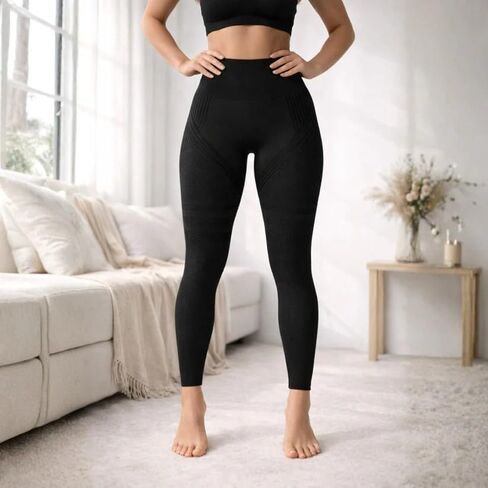 Ionix Labs Sculpt 3D – Lift & Smooth Leggings (2-Pack Black,L) in Saudi Arabia