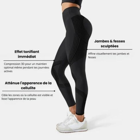 Ionix Labs Sculpt 3D – Lift & Smooth Leggings (2-Pack Black,L) in Saudi Arabia