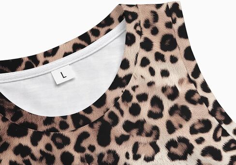 Mens Leopard Print Tank Tops Sleeveless Workout Muscle Gym Shirt Casual Streetwear in Kuwait