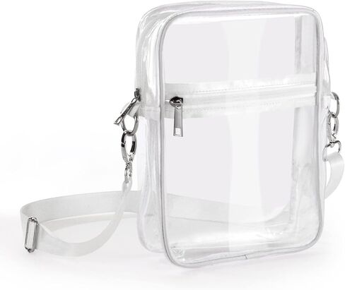 Ulalaza Women Transparent Shoulder Crossbody Bag Designer Fashion Handbag Purse Shoulder Strap Zipper in Kuwait
