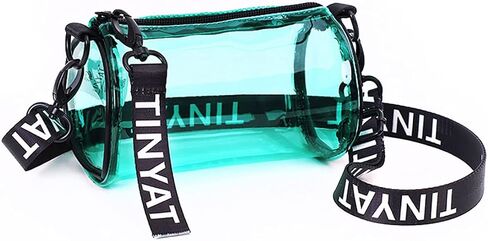 Ulalaza Women Transparent Shoulder Crossbody Bag Designer Fashion Handbag Purse Shoulder Strap Zipper in Kuwait