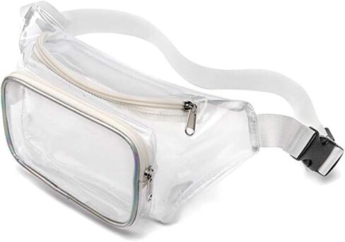 Ulalaza Women Transparent Shoulder Crossbody Bag Designer Fashion Handbag Purse Shoulder Strap Zipper in Kuwait
