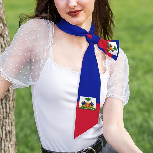 Mexico Mexican Flag Head Scarf Women'S Fashion Neck Satin Scarfs For Bag Long Thin Hair Scarves Gift in Kuwait