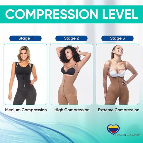 Lipo Express Stage 3 Colombian BBL Faja- Post Surgical Recovery Shapewear For Tummy Tucks Lipo360 or BBL With Corset in Saudi Arabia