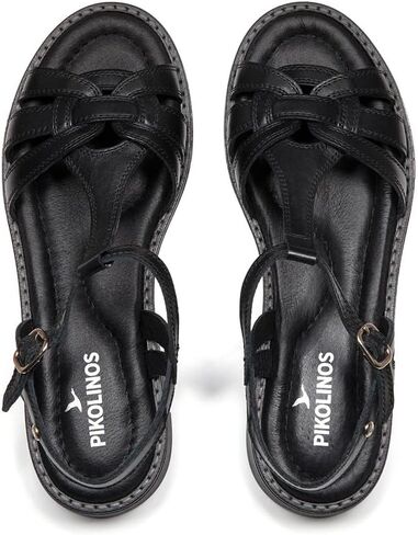 PIKOLINOS Roquetas W9B-0789 Women's Sandals-Black 8.5 in Kuwait