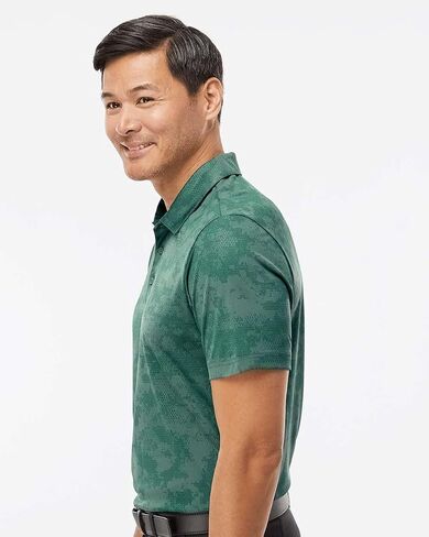 adidas Mens Camo Polo, L, White in Kuwait