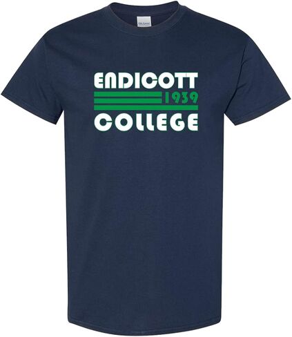 CreateMyTee Retro Endicott College Unisex Short Sleeve T-Shirt - Endicott Gulls Apparel in Kuwait