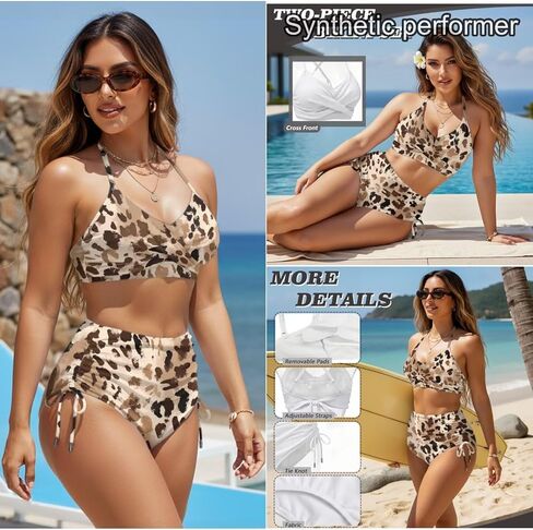 TOADDITDO Matching Swimsuits for Couples Women 2 Piece Bikini Sets Mens Swim Trunks Swimsuit Trendy Aloha Outfits in Saudi Arabia