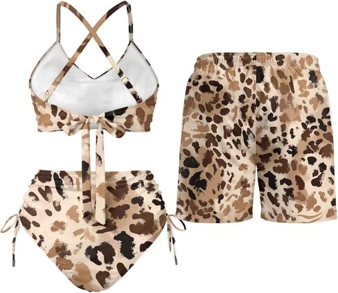 TOADDITDO Matching Swimsuits for Couples Women 2 Piece Bikini Sets Mens Swim Trunks Swimsuit Trendy Aloha Outfits in Saudi Arabia