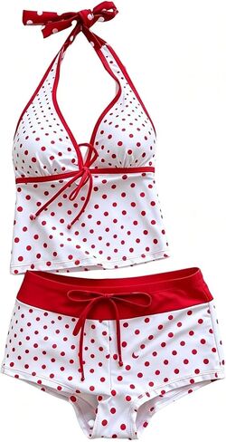 2 Piece Flower Y2k Tankini Women Summer Vintage Set Sexy Beach Swimsuit 2000s Bikini Vacation Going Out Outfits in Saudi Arabia