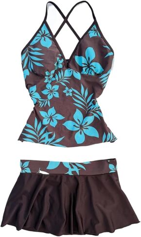 2 Piece Flower Y2k Tankini Women Summer Vintage Set Sexy Beach Swimsuit 2000s Bikini Vacation Going Out Outfits in Saudi Arabia