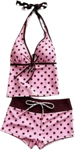 2 Piece Flower Y2k Tankini Women Summer Vintage Set Sexy Beach Swimsuit 2000s Bikini Vacation Going Out Outfits in Saudi Arabia