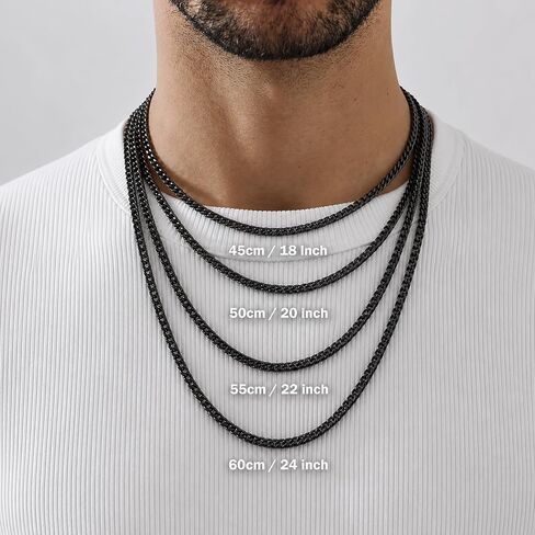 Fathers Day Custom Necklace for Men with Family Names,Personalized 18K Gold Plated 6.5MM Cuban Link Chain Dad Jewelry Gifts for Husband Grandpa in Saudi Arabia