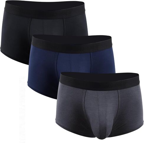 Men's Boxer Briefs Soft Breathable Pouch Boxer Underwear Bamboo Or Modal Underpants, Multipack in Saudi Arabia
