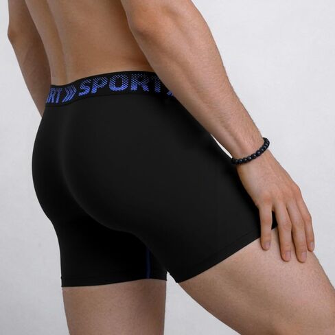 5 Pack Mens Athletic Boxer Briefs, Performance Sport Underwear for Men, Moisture Wicking and Breathable Underwear in Kuwait