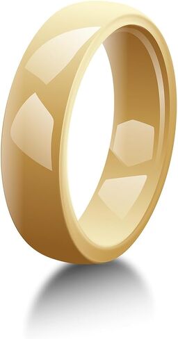 4 Pcs 6mm Ceramic Wedding Bands for Women, Pink Yellow White Purple Plain Minimalist Colorful Rings, Comfort Fit Scratch Resistant Non-Metal Jewelry, Gift for Her, Size 5-12 in Saudi Arabia