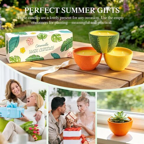 Citronella Candles Outdoor, Natural Soy Wax Candles for Patio, 3 Packs 90 Hours Long Burning Citronella Scented Candle Set for Home, Garden, Yard, Outdoor, Camping, Party, Indoor, 4.23oz Each, 2-Wick in Saudi Arabia