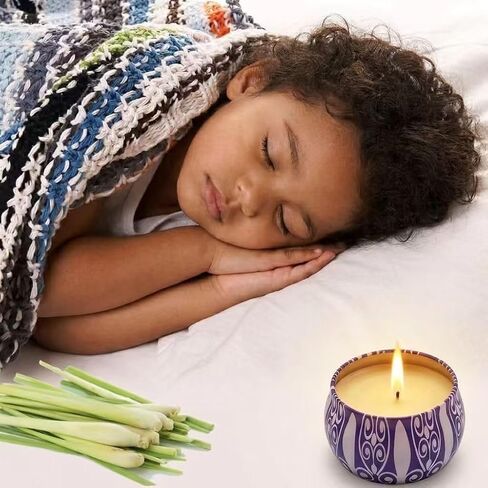 Citronella Candles Outdoor Indoor - 4pack 18OZ Scented Candles Set, Natural Soy Wax Citronella Candles for Garden Patio Yard Home Balcony Camping Backyard in Saudi Arabia