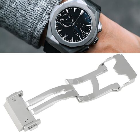 SING F LTD 22mm Stainless Steel Watch Buckle Compatible with HUBLOT Watch, Silver in Kuwait