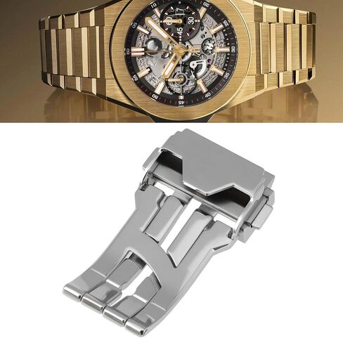 SING F LTD 22mm Stainless Steel Watch Buckle Compatible with HUBLOT Watch, Silver in Kuwait