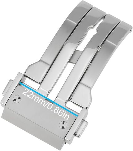 SING F LTD 22mm Stainless Steel Watch Buckle Compatible with HUBLOT Watch, Silver in Kuwait