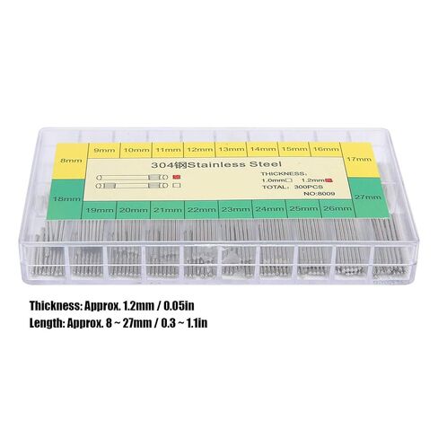 Replacement Watch Band Pins Friction Bar, 1.2mm Thickness Watch Accessories for Bracelets 8-27mm Diameter in Saudi Arabia