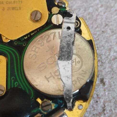 ZEZEFUFU Watch Battery Contact Clasp for ISA 8171 8172 8176 Movement Part, Quartz Watch Parts in Kuwait