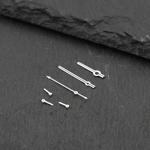 6 Pieces White Watch Hands Set with 3.8MM Small Hands Compatible with VK63 Quartz Movement in Kuwait