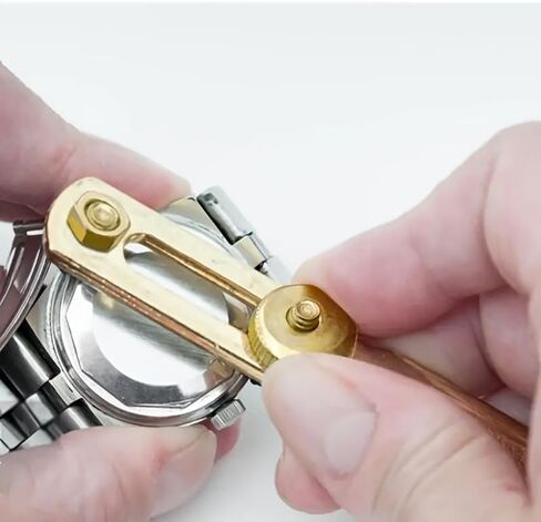 Metal Watch Opener Tool - Back Cover Removal for Battery & Repair, 2-Prong Watch Case Opener, Stainless Steel Professional Watch Repair Kit in Kuwait