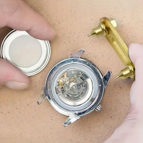 Metal Watch Opener Tool - Back Cover Removal for Battery & Repair, 2-Prong Watch Case Opener, Stainless Steel Professional Watch Repair Kit in Kuwait