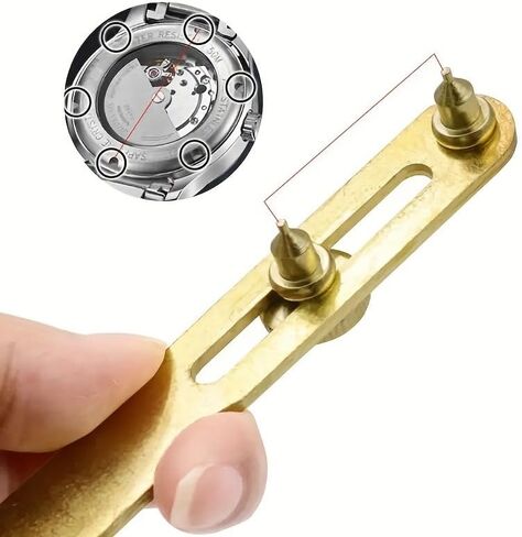 Metal Watch Opener Tool - Back Cover Removal for Battery & Repair, 2-Prong Watch Case Opener, Stainless Steel Professional Watch Repair Kit in Kuwait