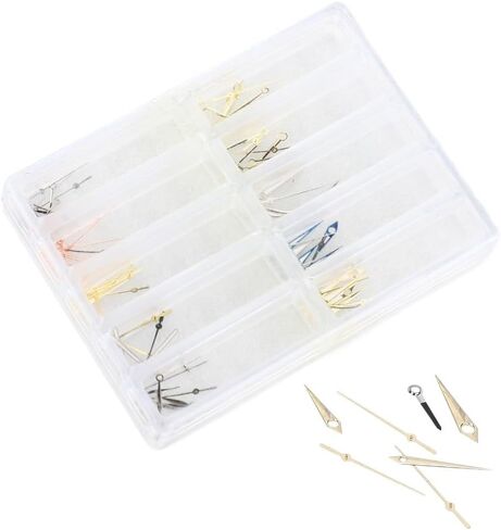 Quartz Watch Hands Precision Professional Watch Replacement Hands Parts with Plastic Box Movement Accessories in Kuwait