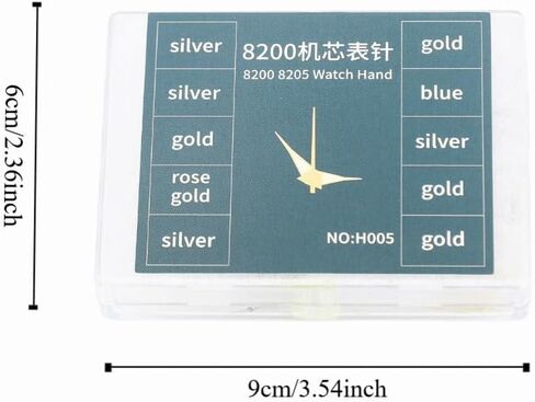Quartz Watch Hands Precision Professional Watch Replacement Hands Parts with Plastic Box Movement Accessories in Kuwait