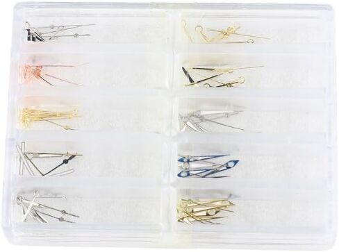 Quartz Watch Hands Precision Professional Watch Replacement Hands Parts with Plastic Box Movement Accessories in Kuwait